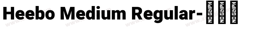 Heebo Medium Regular字体转换